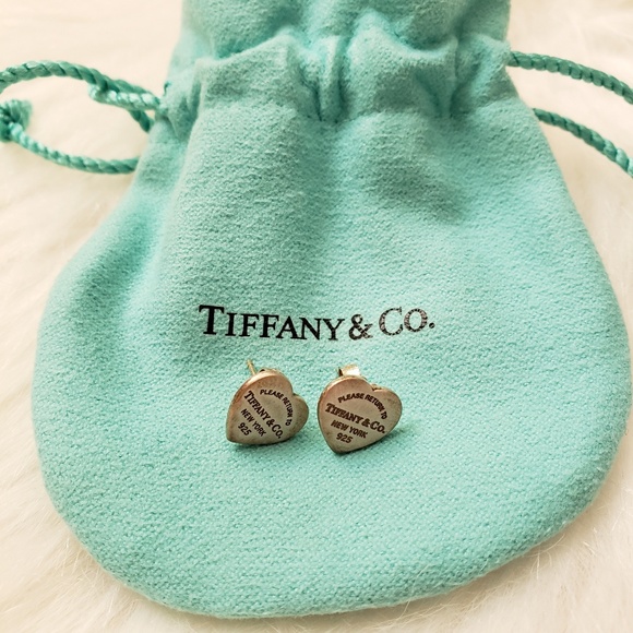 Tiffany & Co. Jewelry - Tiffany & Co. Mini Heart Tag Earrings